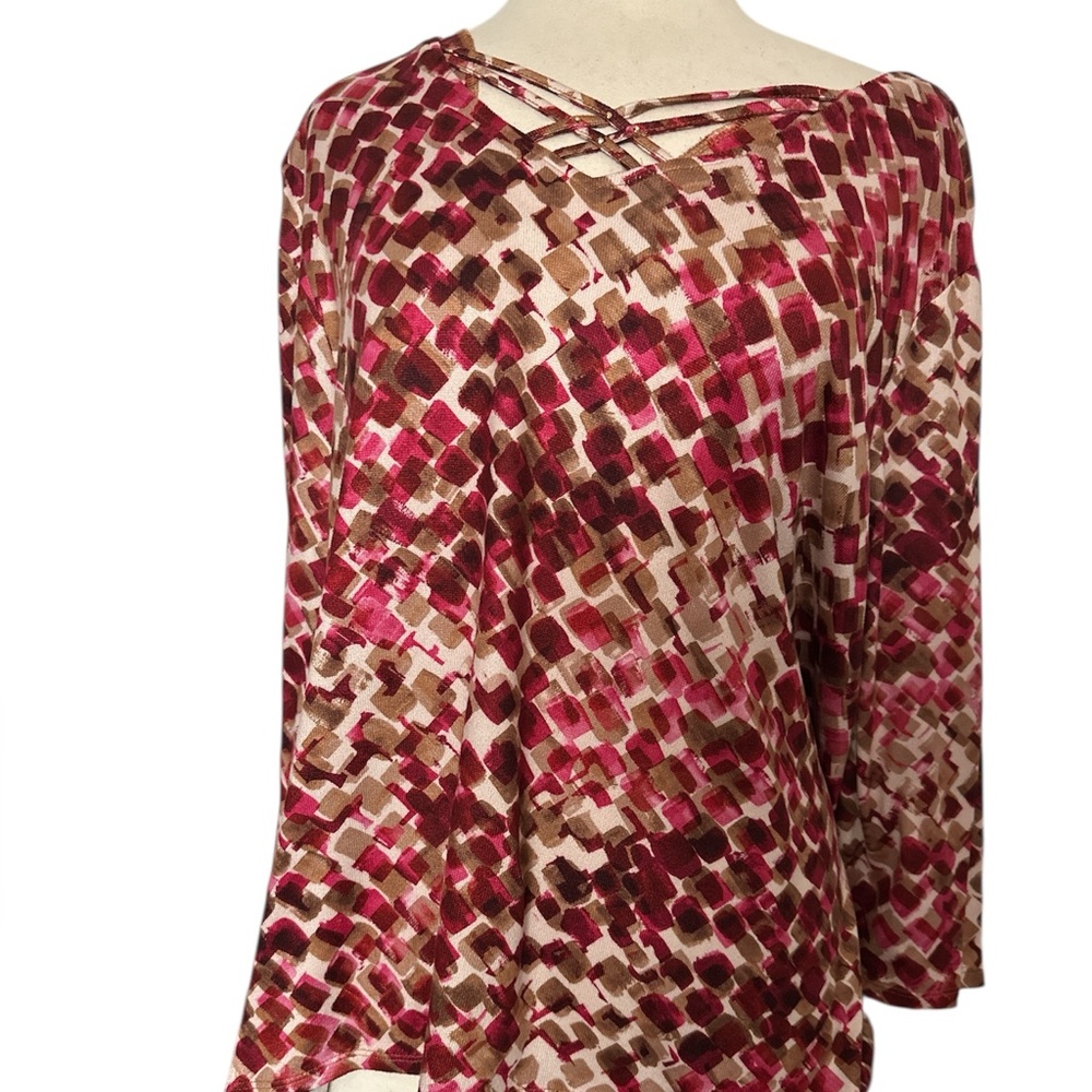 Alfred Dunner plus size 3X Stylish Women's Multicolor tunic top